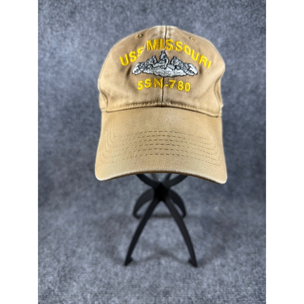 Rothco USS Missouri SSN-780 Submarine Hat Mens Tan Adjustable POW MIA USA Patch